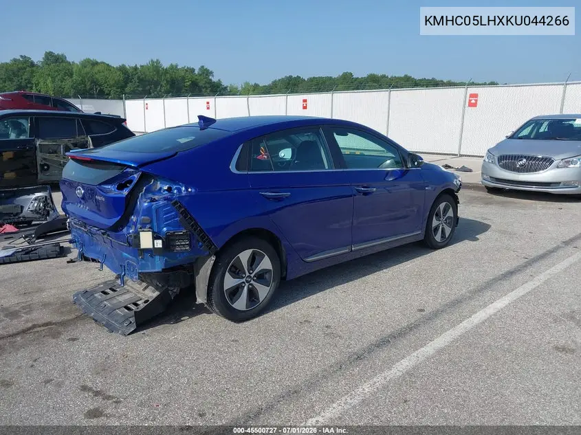 2019 Hyundai Ioniq Electric Limited VIN: KMHC05LHXKU044266 Lot: 45500727