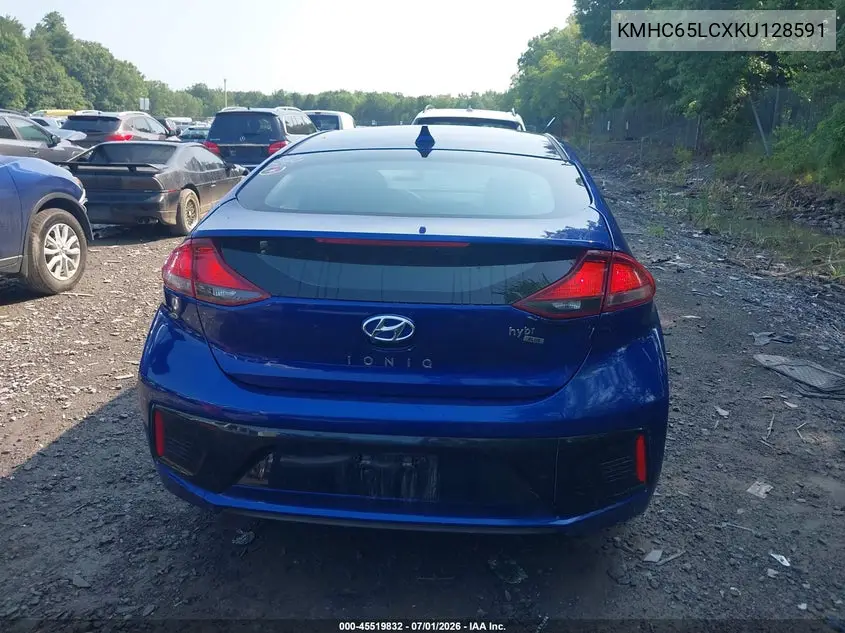 2019 Hyundai Ioniq Hybrid Blue VIN: KMHC65LCXKU128591 Lot: 45519832