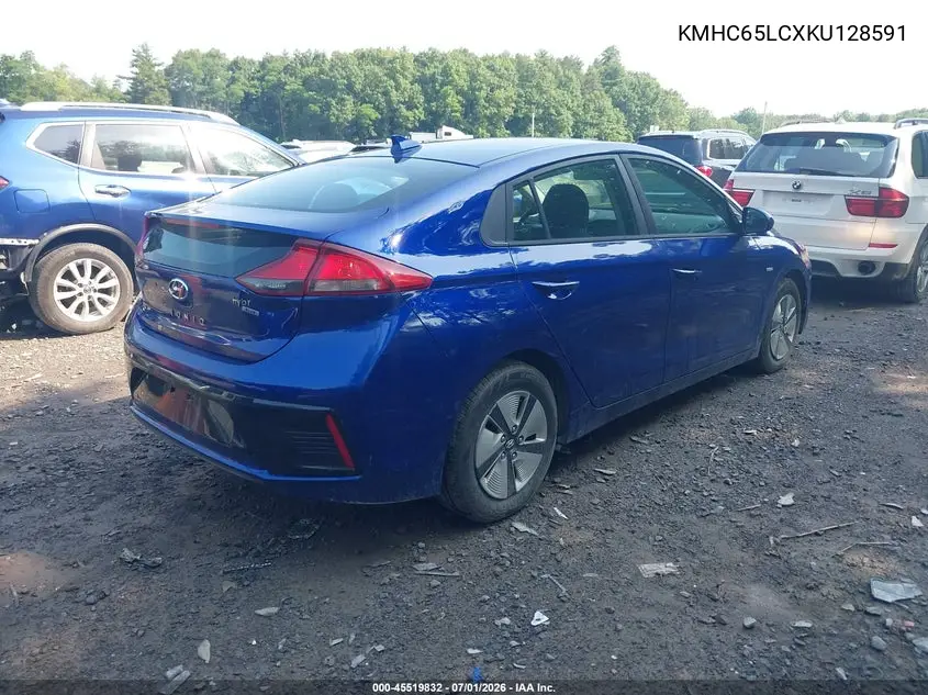 2019 Hyundai Ioniq Hybrid Blue VIN: KMHC65LCXKU128591 Lot: 45519832