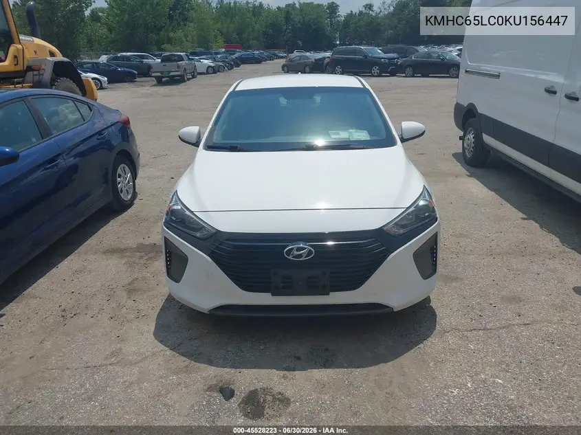 2019 Hyundai Ioniq Hybrid Blue VIN: KMHC65LC0KU156447 Lot: 45528223