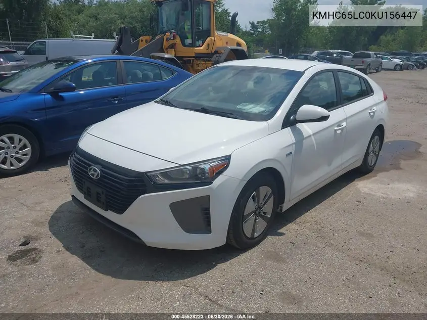 2019 Hyundai Ioniq Hybrid Blue VIN: KMHC65LC0KU156447 Lot: 45528223