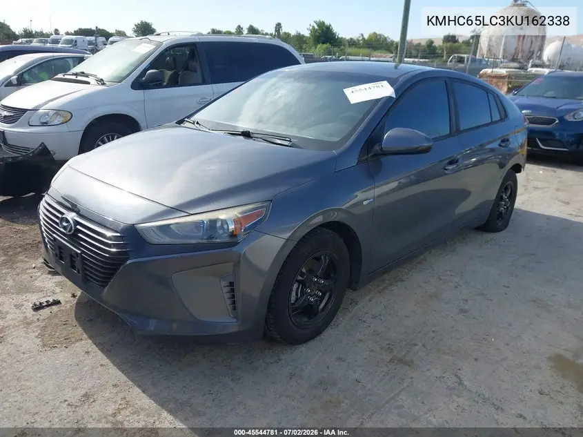 2019 Hyundai Ioniq Hybrid Blue VIN: KMHC65LC3KU162338 Lot: 45544781
