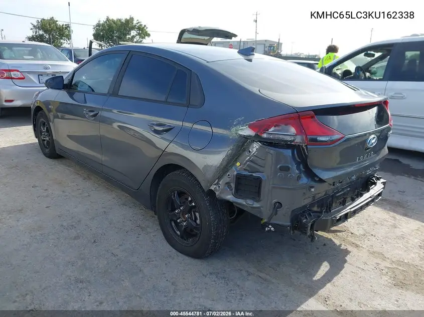 2019 Hyundai Ioniq Hybrid Blue VIN: KMHC65LC3KU162338 Lot: 45544781