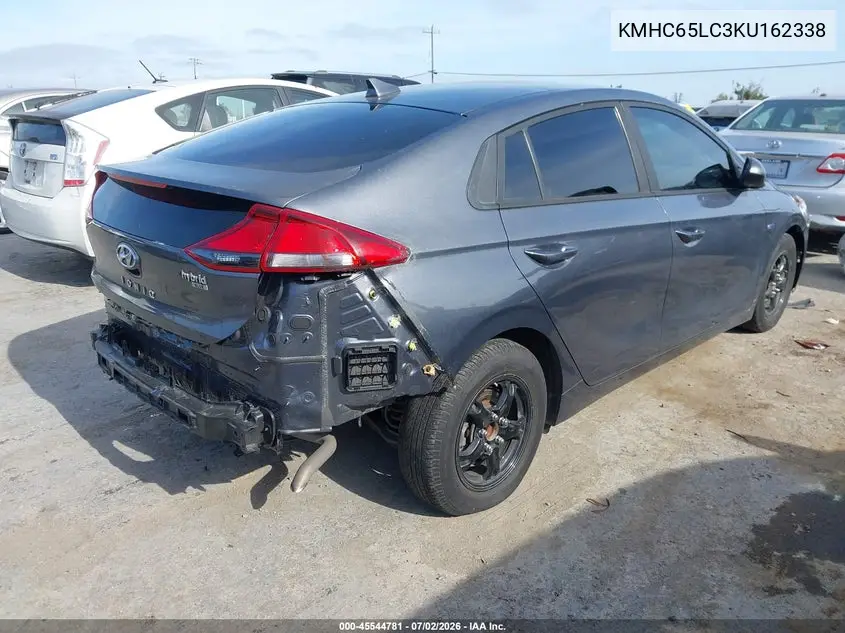 2019 Hyundai Ioniq Hybrid Blue VIN: KMHC65LC3KU162338 Lot: 45544781