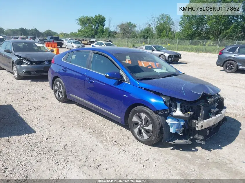 2019 Hyundai Ioniq Hybrid Sel VIN: KMHC75LC8KU117862 Lot: 45614151
