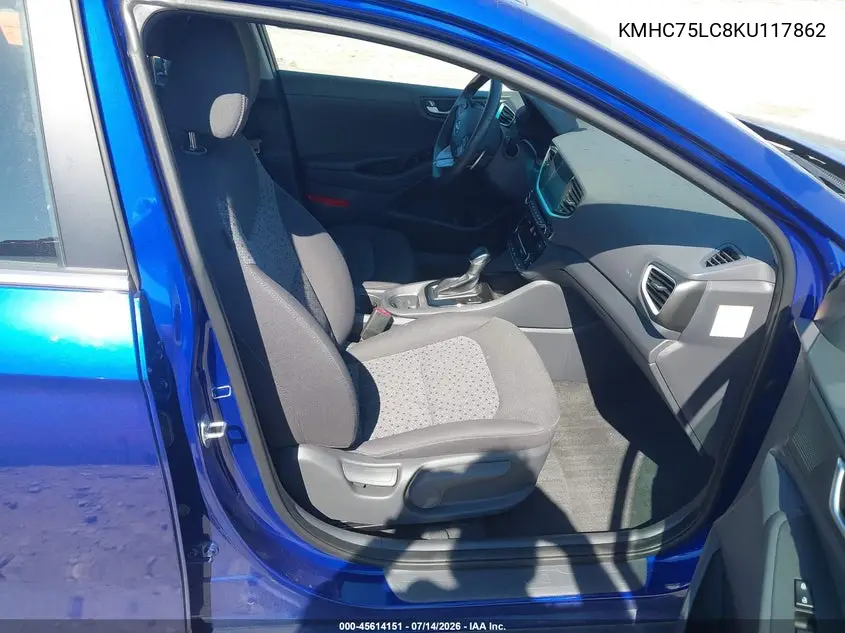 2019 Hyundai Ioniq Hybrid Sel VIN: KMHC75LC8KU117862 Lot: 45614151