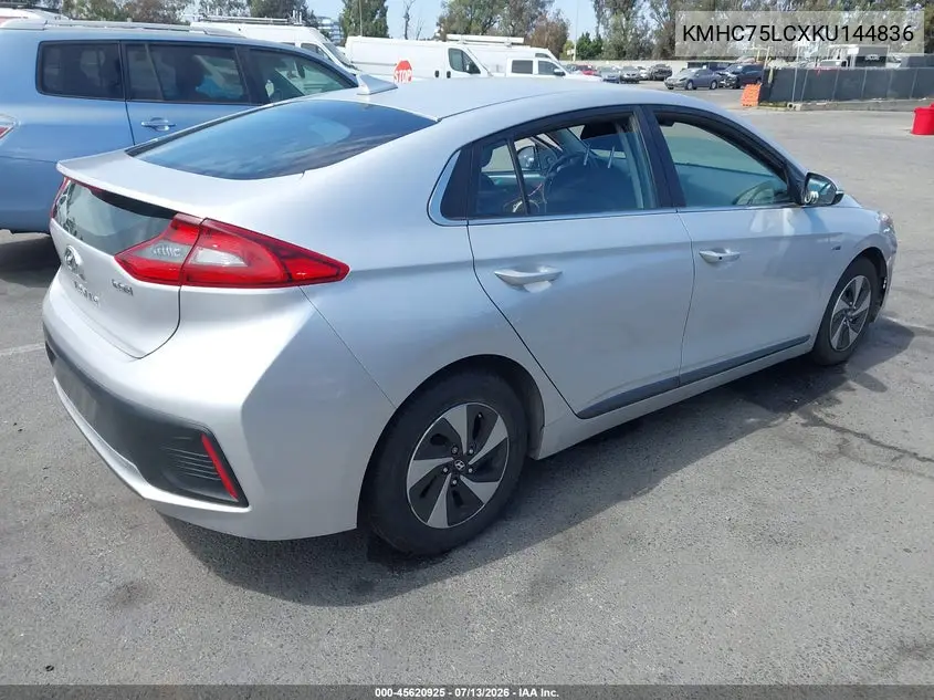 2019 Hyundai Ioniq Hybrid Sel VIN: KMHC75LCXKU144836 Lot: 45620925