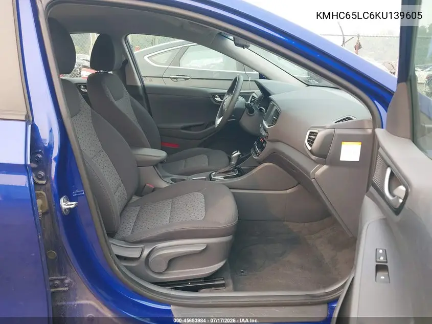 2019 Hyundai Ioniq Hybrid Blue VIN: KMHC65LC6KU139605 Lot: 45653984