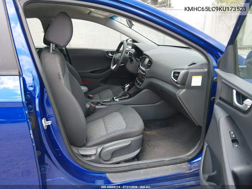 2019 Hyundai Ioniq Hybrid Blue VIN: KMHC65LC9KU173523 Lot: 45685114