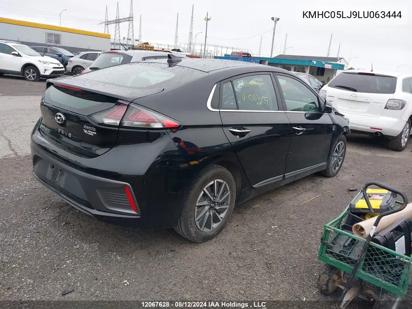2020 Hyundai Ioniq Ultimate VIN: KMHC05LJ9LU063444 Lot: 12067628