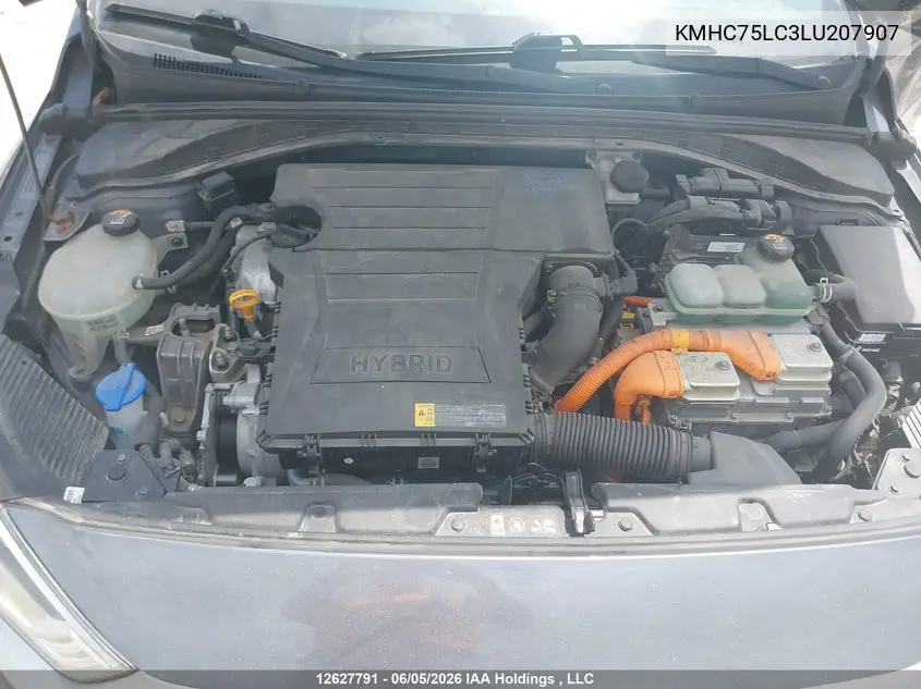 2020 Hyundai Ioniq VIN: KMHC75LC3LU207907 Lot: 12627791