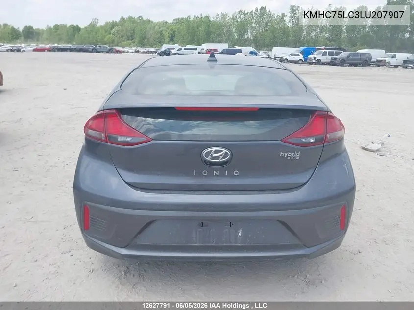 2020 Hyundai Ioniq VIN: KMHC75LC3LU207907 Lot: 12627791