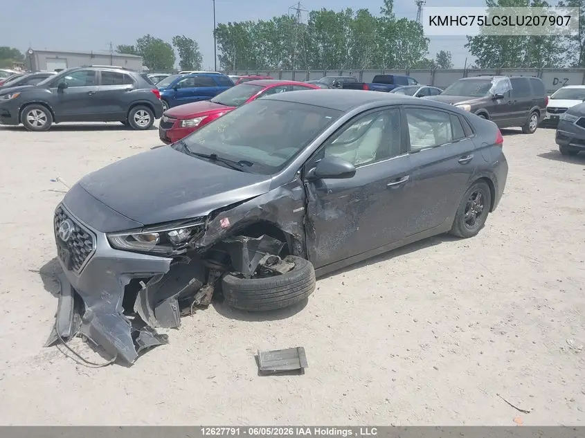 2020 Hyundai Ioniq VIN: KMHC75LC3LU207907 Lot: 12627791