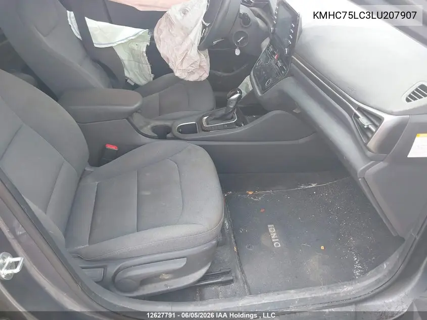 2020 Hyundai Ioniq VIN: KMHC75LC3LU207907 Lot: 12627791