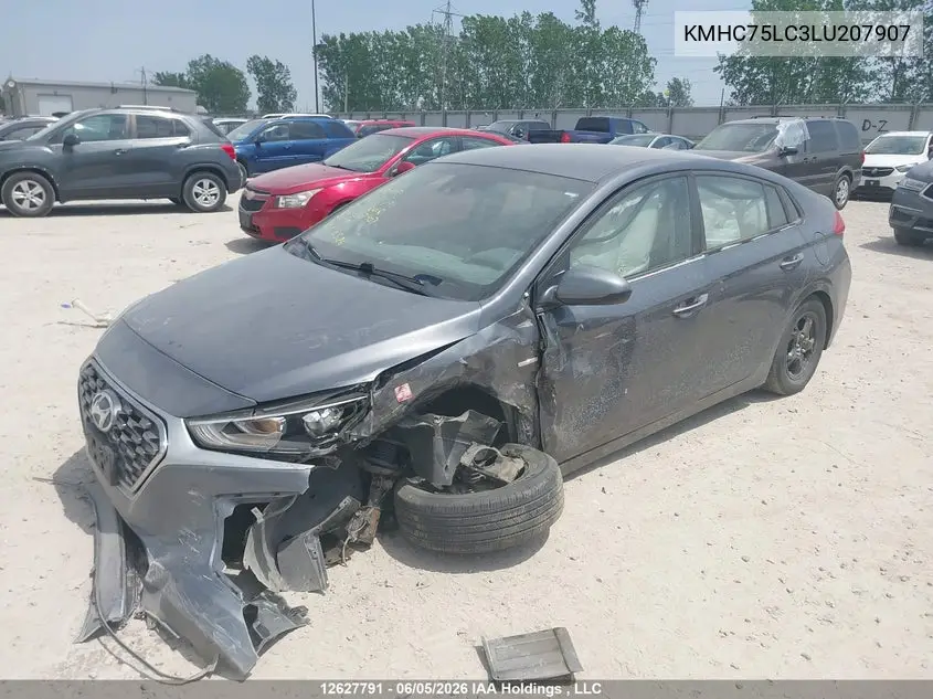 2020 Hyundai Ioniq VIN: KMHC75LC3LU207907 Lot: 12627791