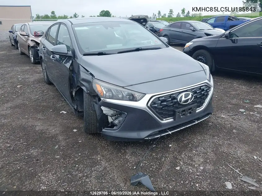 2020 Hyundai Ioniq Hybrid Preferred VIN: KMHC85LC5LU185843 Lot: 12629705