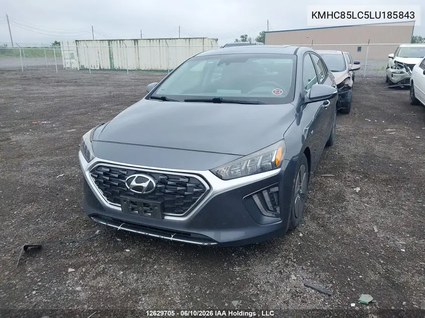 2020 Hyundai Ioniq Hybrid Preferred VIN: KMHC85LC5LU185843 Lot: 12629705