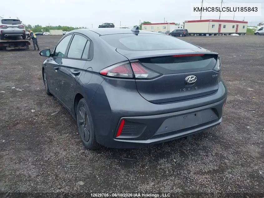 2020 Hyundai Ioniq Hybrid Preferred VIN: KMHC85LC5LU185843 Lot: 12629705