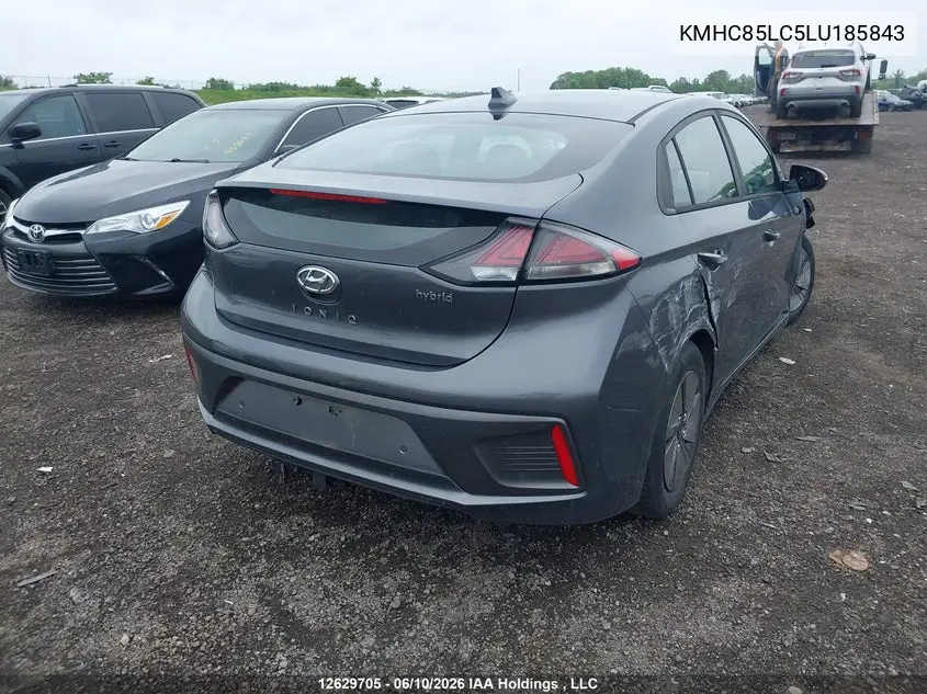 2020 Hyundai Ioniq Hybrid Preferred VIN: KMHC85LC5LU185843 Lot: 12629705