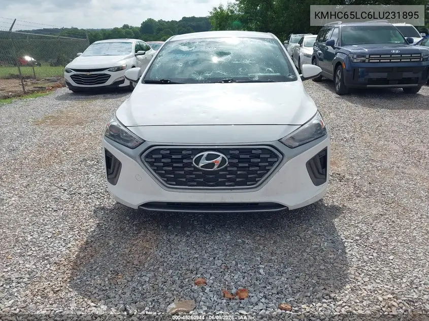 2020 Hyundai Ioniq Hybrid Blue VIN: KMHC65LC6LU231895 Lot: 45260944