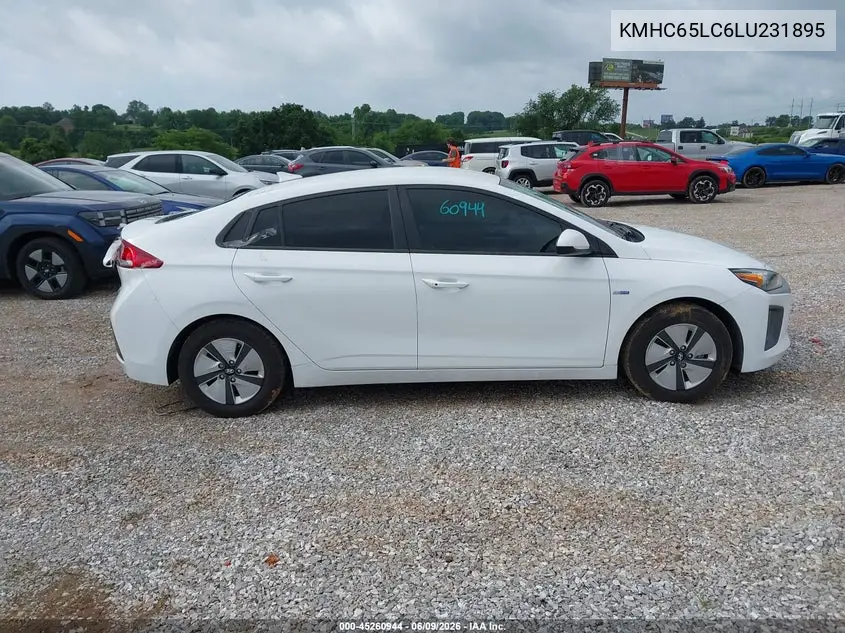 2020 Hyundai Ioniq Hybrid Blue VIN: KMHC65LC6LU231895 Lot: 45260944