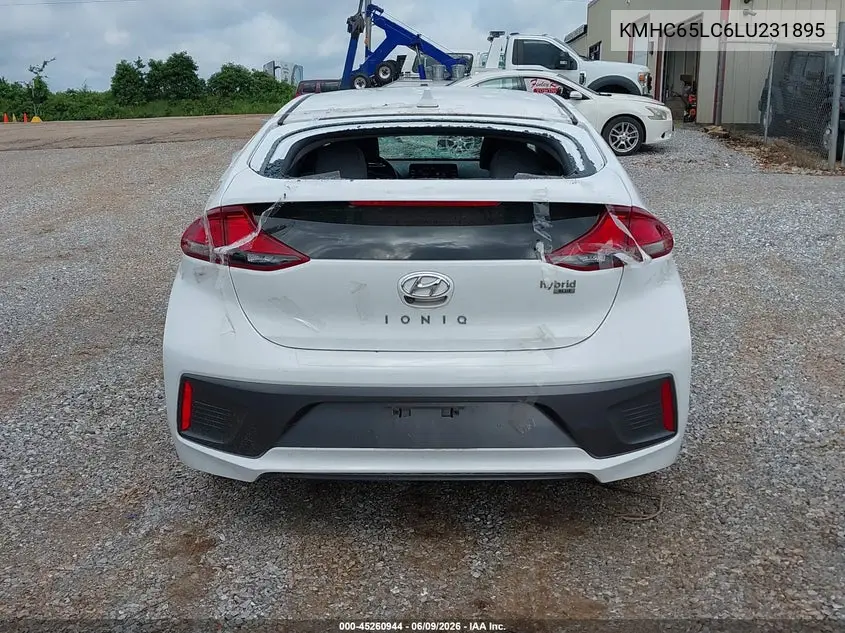 2020 Hyundai Ioniq Hybrid Blue VIN: KMHC65LC6LU231895 Lot: 45260944
