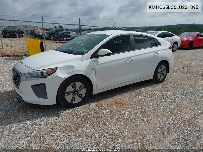 2020 Hyundai Ioniq Hybrid Blue VIN: KMHC65LC6LU231895 Lot: 45260944