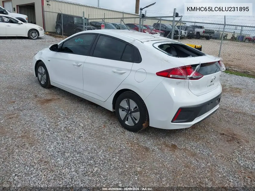 2020 Hyundai Ioniq Hybrid Blue VIN: KMHC65LC6LU231895 Lot: 45260944