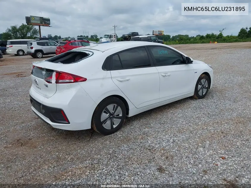 2020 Hyundai Ioniq Hybrid Blue VIN: KMHC65LC6LU231895 Lot: 45260944