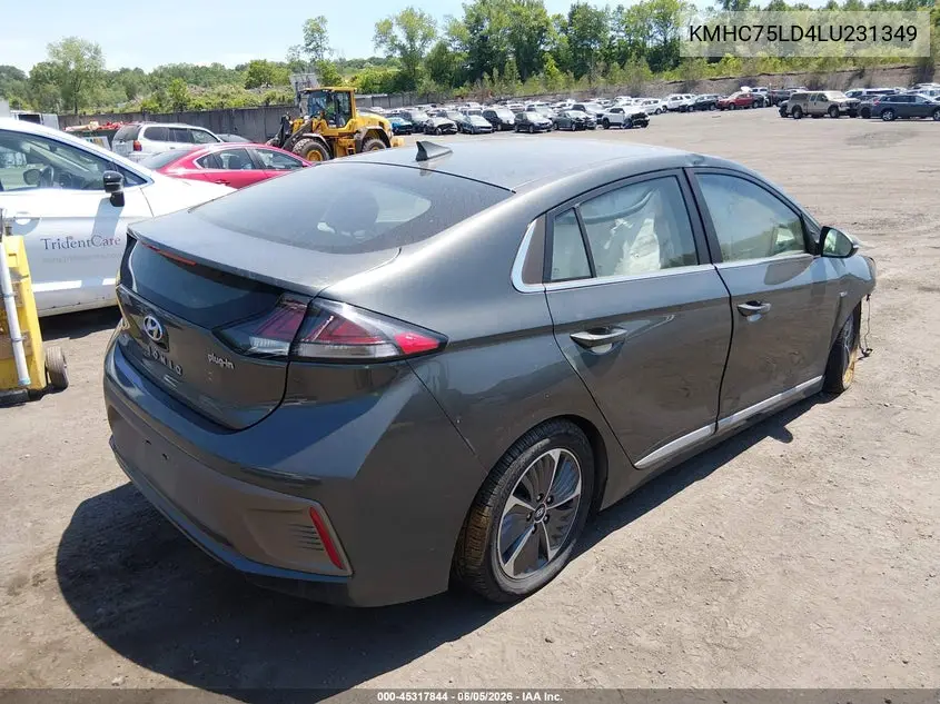 2020 Hyundai Ioniq Plug-In Hybrid Sel VIN: KMHC75LD4LU231349 Lot: 45317844