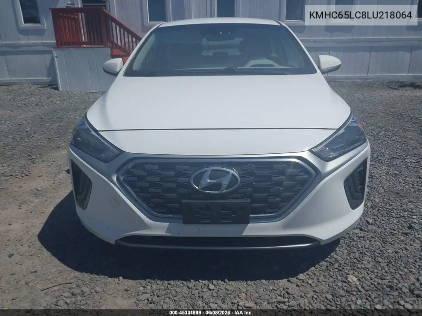 2020 Hyundai Ioniq Hybrid Blue VIN: KMHC65LC8LU218064 Lot: 45331899