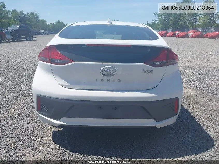 2020 Hyundai Ioniq Hybrid Blue VIN: KMHC65LC8LU218064 Lot: 45331899