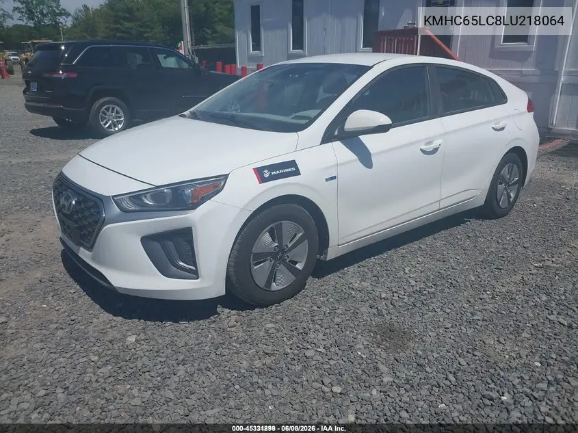 2020 Hyundai Ioniq Hybrid Blue VIN: KMHC65LC8LU218064 Lot: 45331899