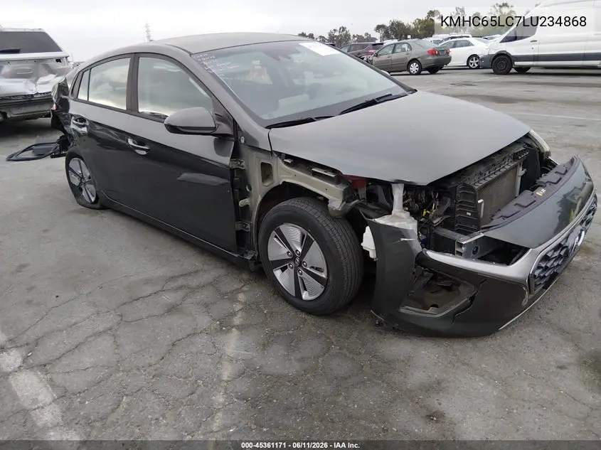 2020 Hyundai Ioniq Hybrid Blue VIN: KMHC65LC7LU234868 Lot: 45361171