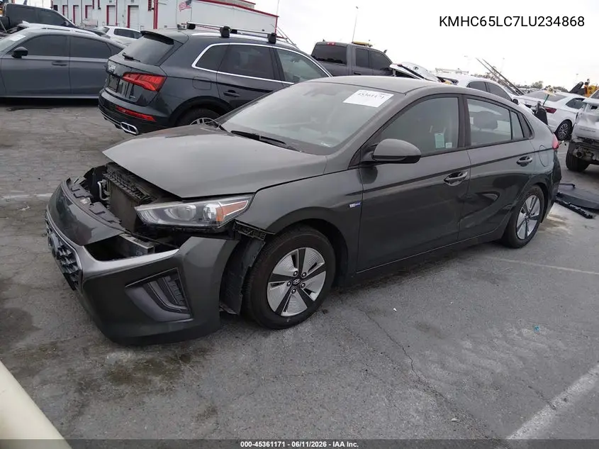 2020 Hyundai Ioniq Hybrid Blue VIN: KMHC65LC7LU234868 Lot: 45361171