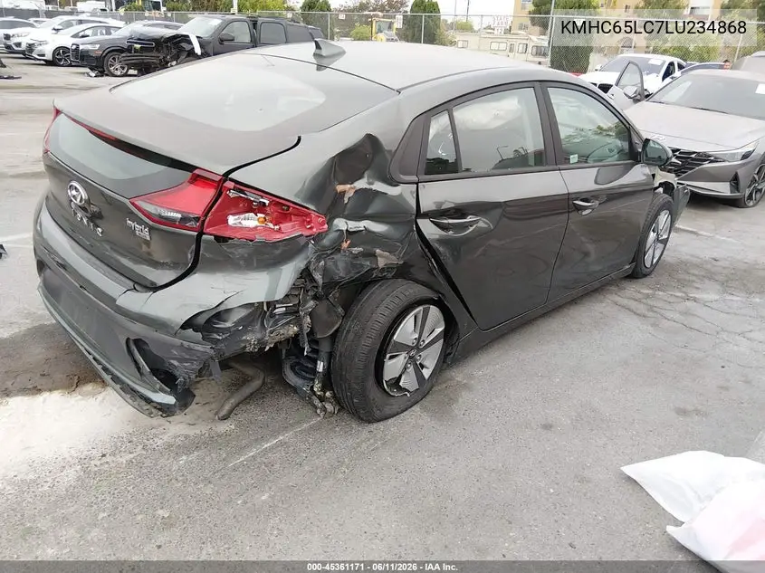 2020 Hyundai Ioniq Hybrid Blue VIN: KMHC65LC7LU234868 Lot: 45361171