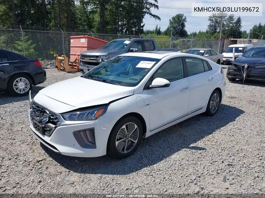 2020 Hyundai Ioniq Plug-In Hybrid Limited VIN: KMHCX5LD3LU199672 Lot: 45374062