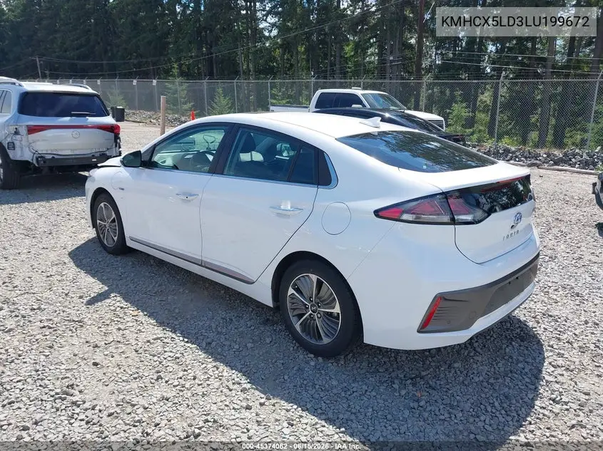 2020 Hyundai Ioniq Plug-In Hybrid Limited VIN: KMHCX5LD3LU199672 Lot: 45374062
