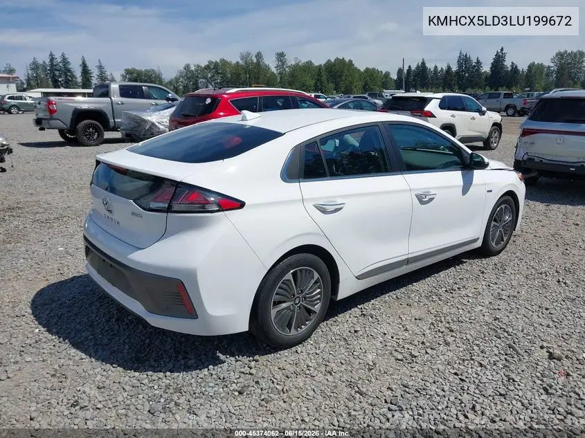 2020 Hyundai Ioniq Plug-In Hybrid Limited VIN: KMHCX5LD3LU199672 Lot: 45374062