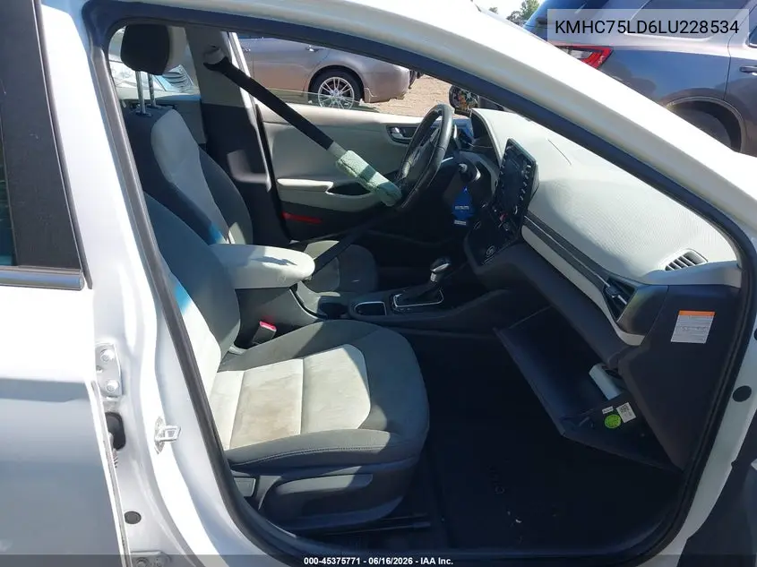 2020 Hyundai Ioniq Plug-In Hybrid Sel VIN: KMHC75LD6LU228534 Lot: 45375771