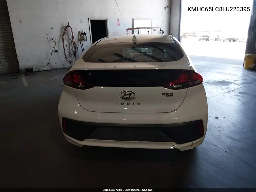 2020 Hyundai Ioniq Hybrid Blue VIN: KMHC65LC8LU220395 Lot: 45387216