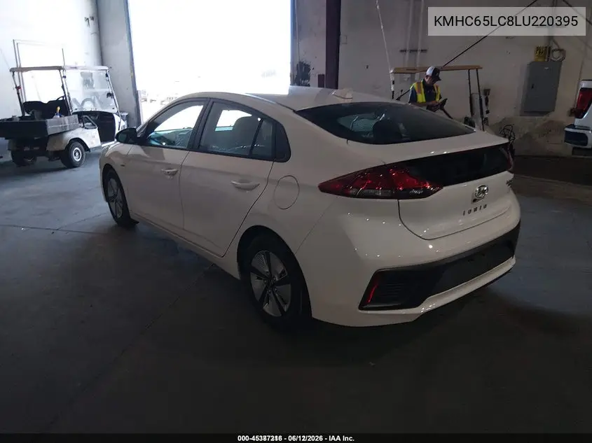 2020 Hyundai Ioniq Hybrid Blue VIN: KMHC65LC8LU220395 Lot: 45387216