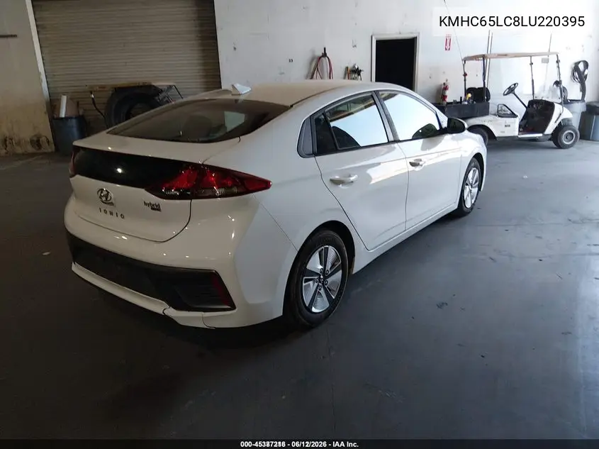 2020 Hyundai Ioniq Hybrid Blue VIN: KMHC65LC8LU220395 Lot: 45387216