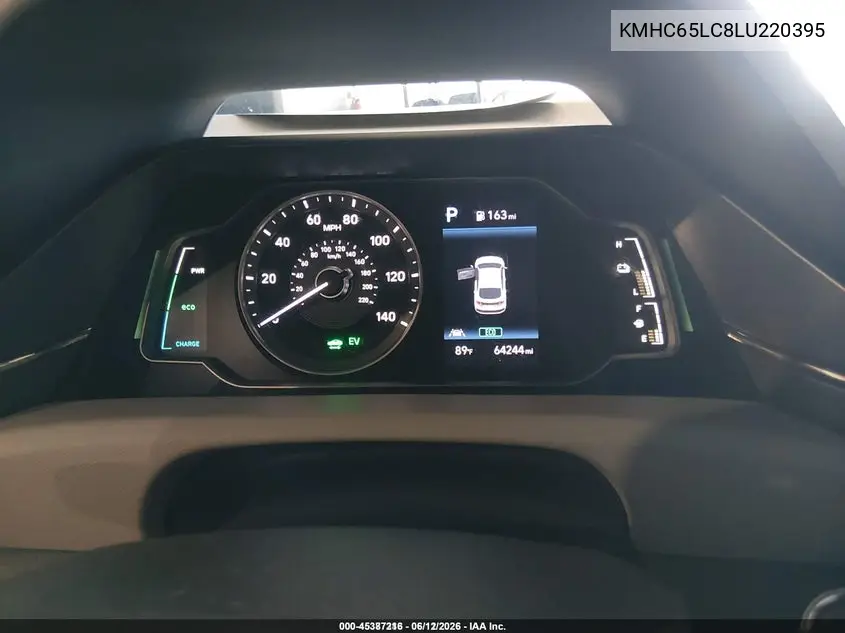 2020 Hyundai Ioniq Hybrid Blue VIN: KMHC65LC8LU220395 Lot: 45387216
