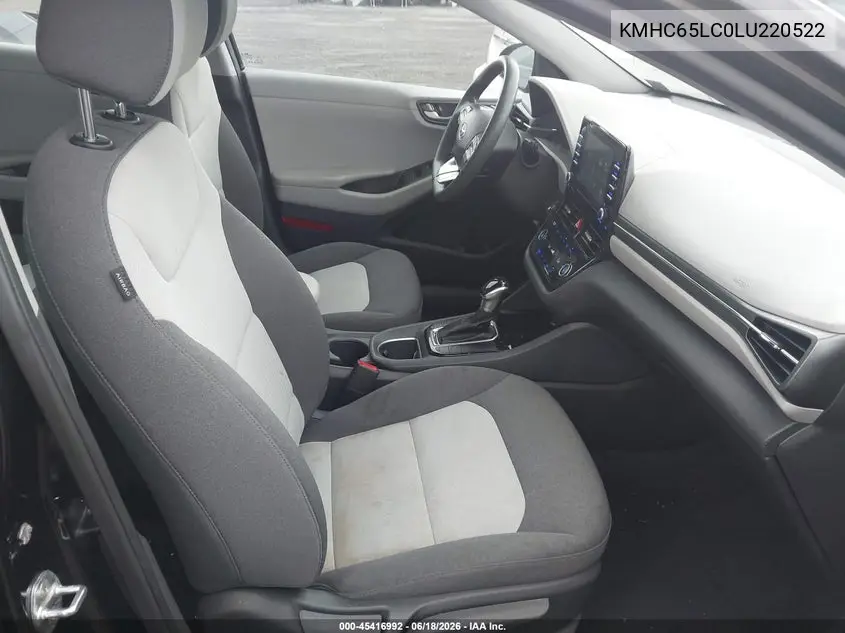 2020 Hyundai Ioniq Hybrid Blue VIN: KMHC65LC0LU220522 Lot: 45416992