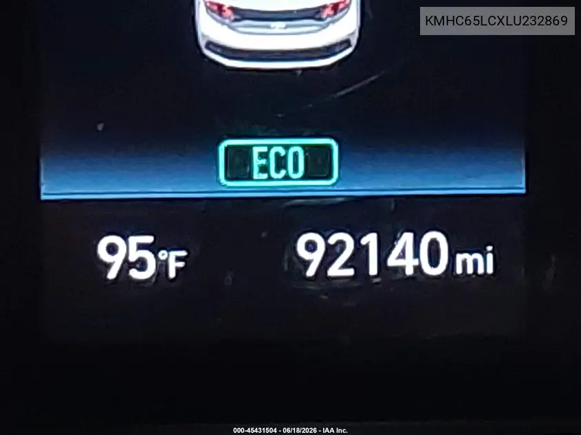2020 Hyundai Ioniq Hybrid Blue VIN: KMHC65LCXLU232869 Lot: 45431504