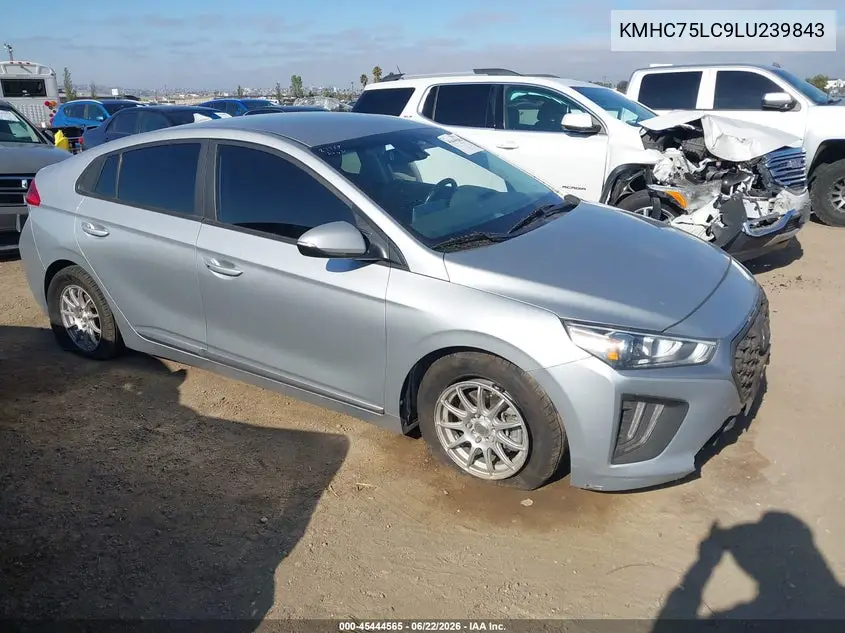 2020 Hyundai Ioniq Hybrid Se VIN: KMHC75LC9LU239843 Lot: 45444565