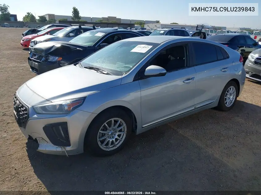 2020 Hyundai Ioniq Hybrid Se VIN: KMHC75LC9LU239843 Lot: 45444565