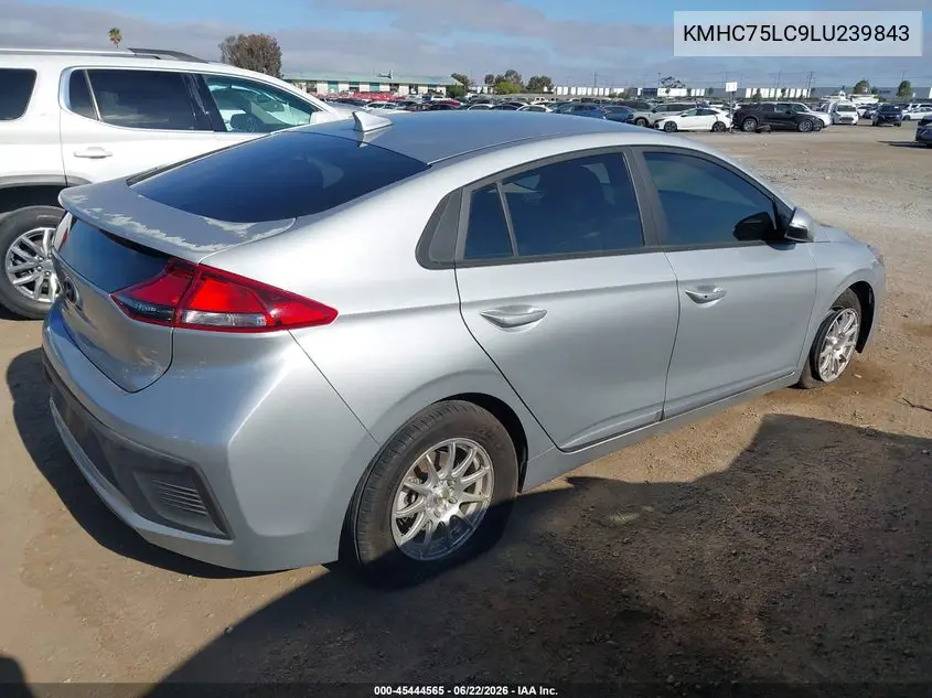 2020 Hyundai Ioniq Hybrid Se VIN: KMHC75LC9LU239843 Lot: 45444565