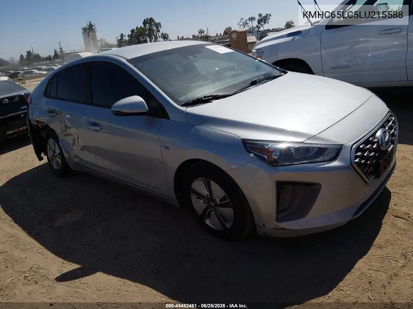 2020 Hyundai Ioniq Hybrid Blue VIN: KMHC65LC5LU215588 Lot: 45482461